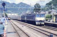 EF63s pulling into Yokokawa station