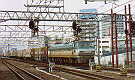 Container train leaded EF66 121 approaching Nagoya station