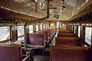 The interior of an old coach