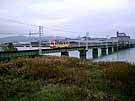 A tramcar crossing the Sho River