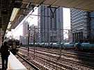 A view from a platform of Saitama-Shin-Toshin (Saitama New City Center) station