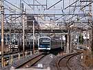 A view of three double tracks north of Minami Urawa