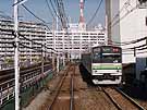 Yokohama Line's 205 series rolling down to Sakuragicho