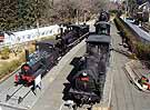 Three the UK built and two domestic engines in exhibition