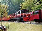 Diesel engine John Southland II powerfully serves a miniature train