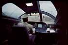 Inside cab of Shinkansen series 500